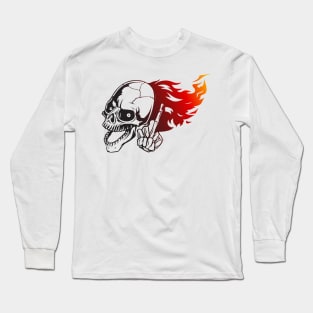 Fire Skull Long Sleeve T-Shirt